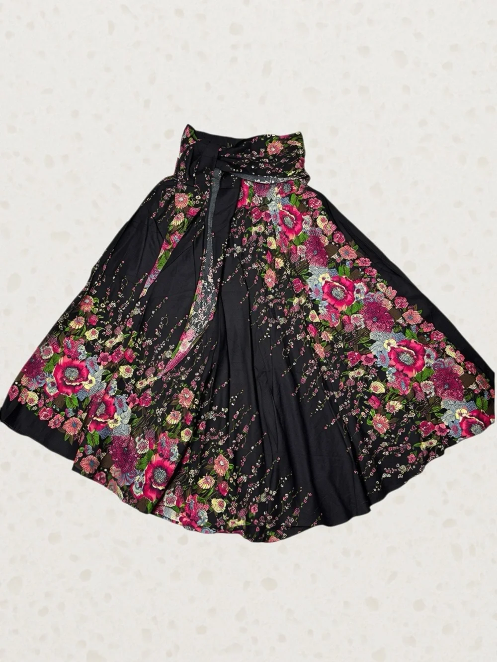 NWT New Boho Maxi Floral Rayon Skirt Size M